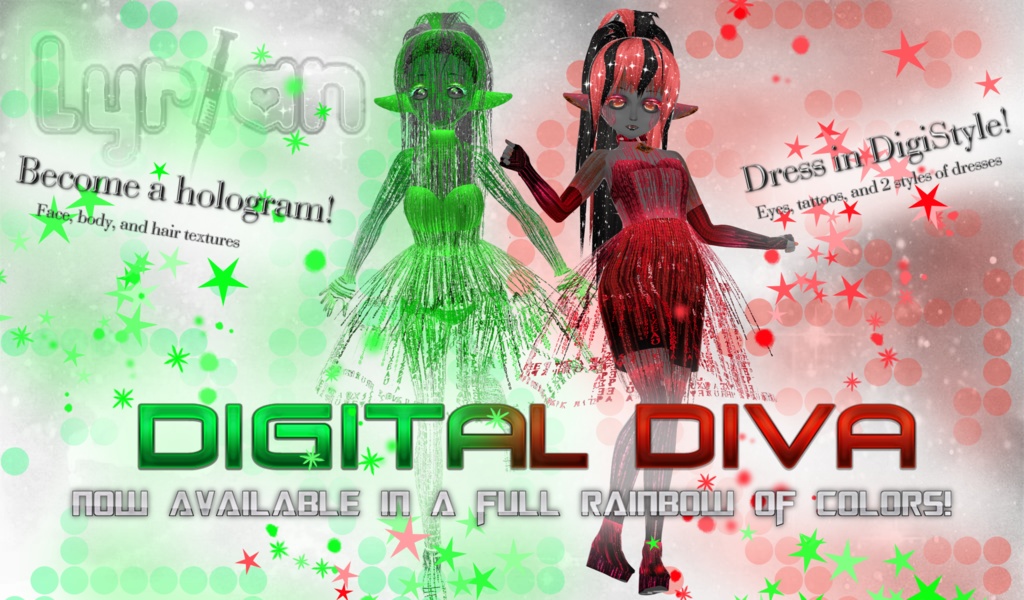 Digital Diva MegaPack [Cyber Outfits & Body Textures]