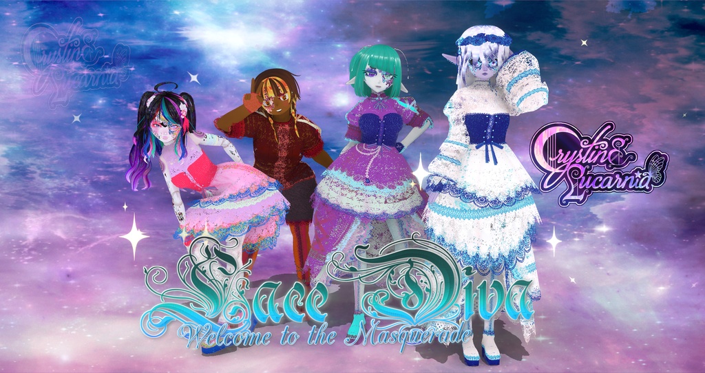 Lace Diva MegaPack- Masquerade Costumes for VRoid
