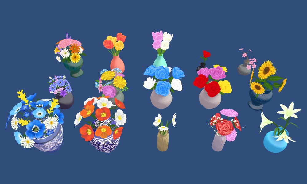 【15点】花のインテリアセット