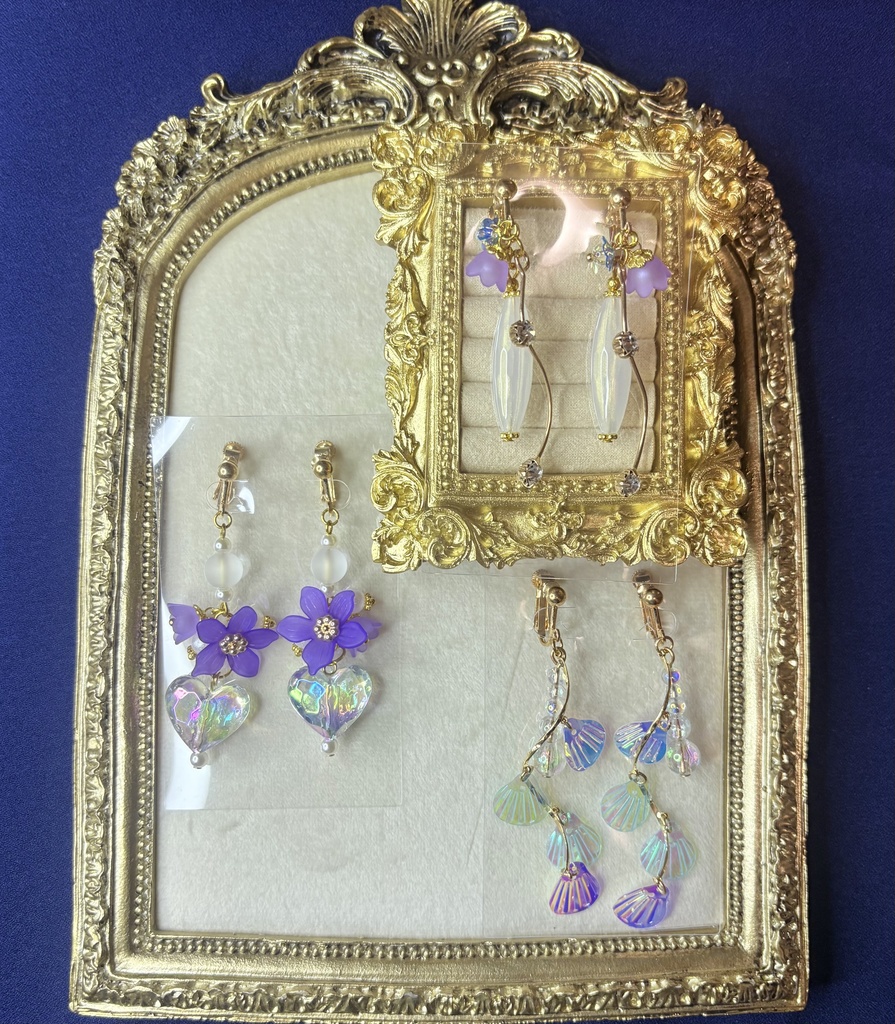 年末年始セット⑨【ホムラ/イヤリング】恋深と深空イメージ