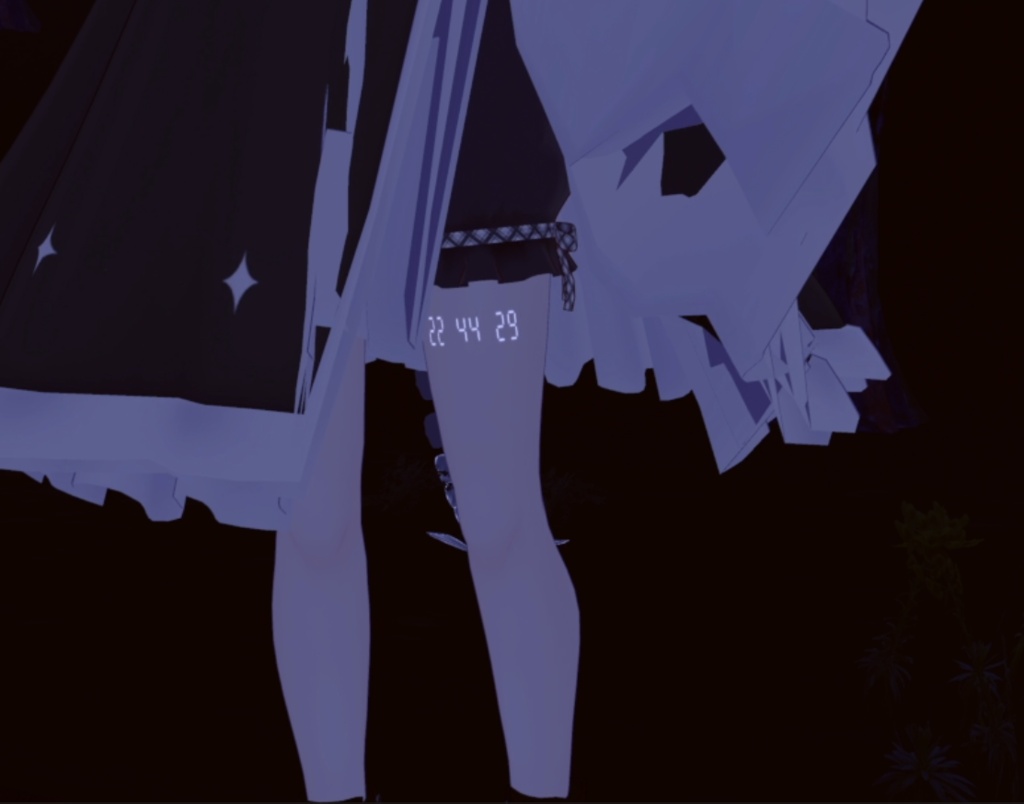【VRChatアバター向けギミック】LegWatch【追加マテリアル第一弾導入!】