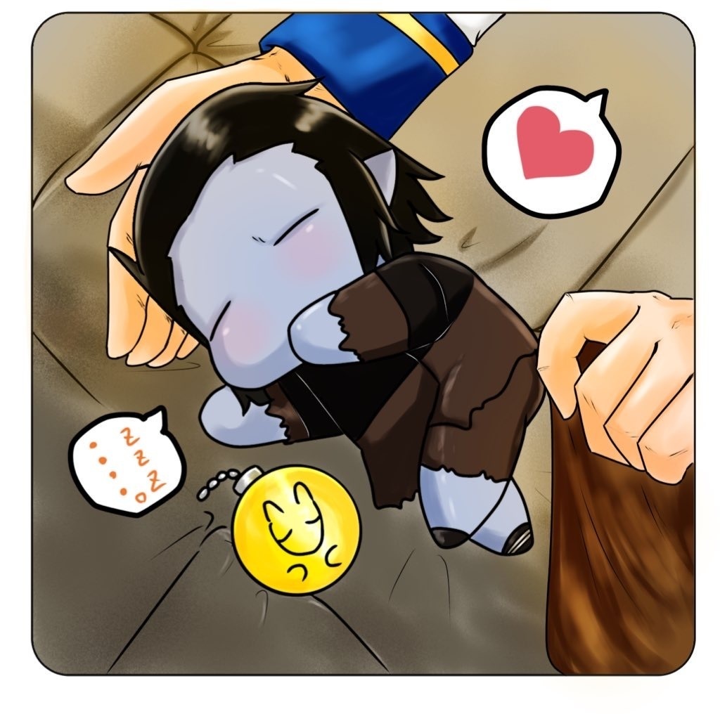 ちびナギリさんと◯電球くんのすやすやアクリルコースター