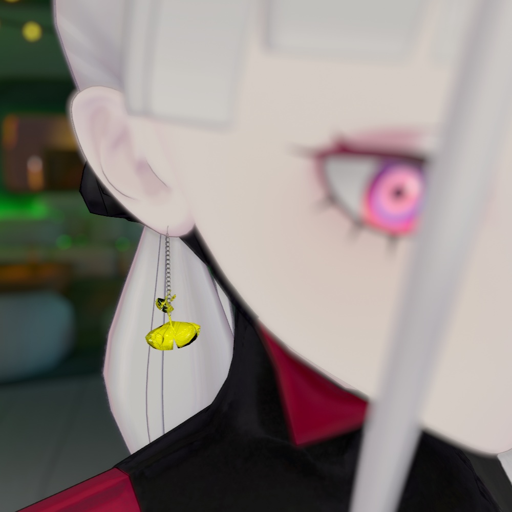 クリアピアス「いちょう」