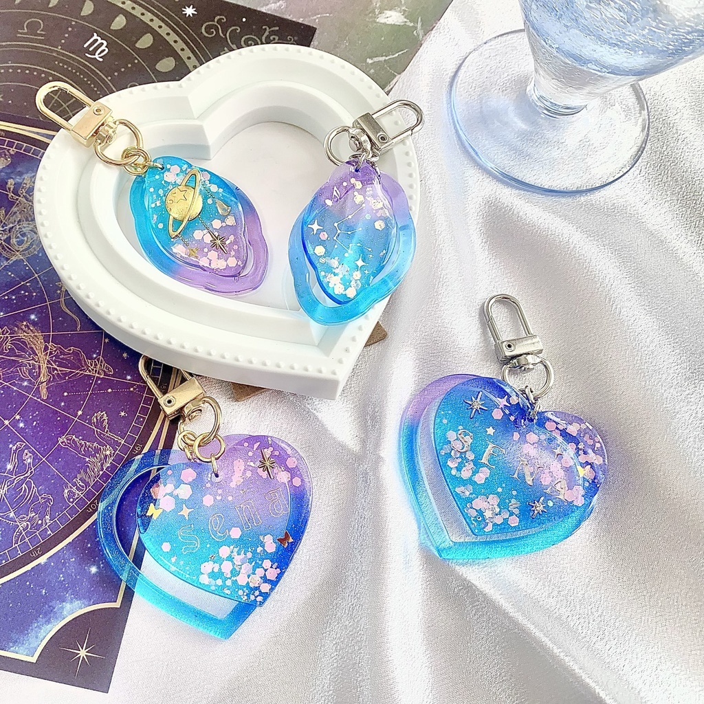 【NYX SPACE】タグレジンキーホルダー（直筆はがき付き）【現品限り】