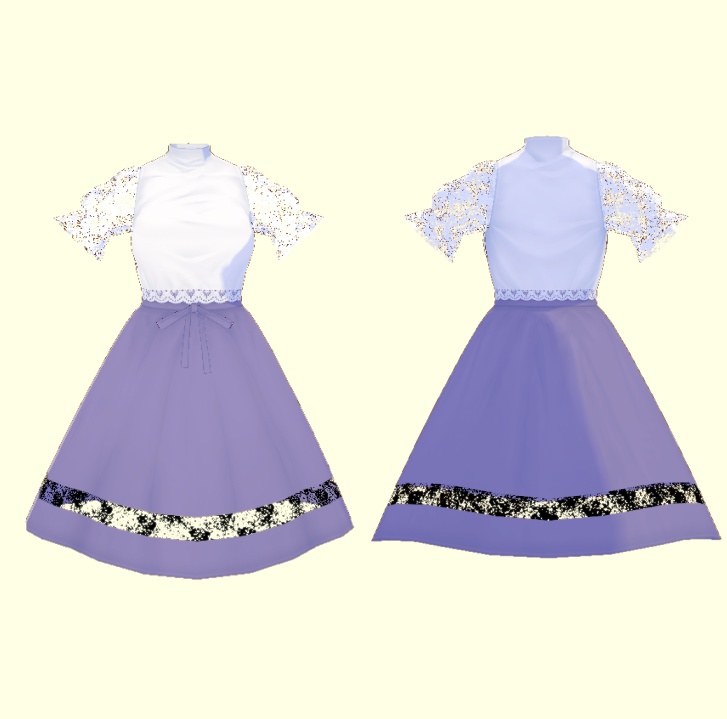 【無料 / Vroid正式版】セパレート風ワンピース