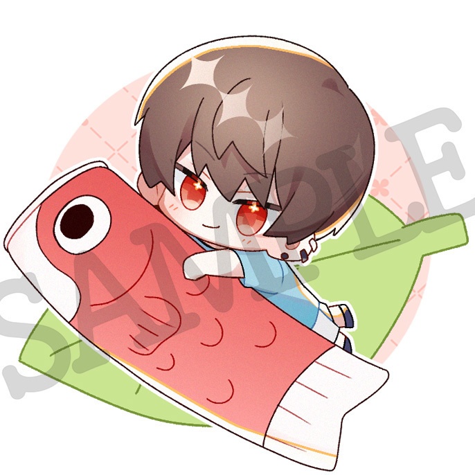 【アクリルキーホルダー2種:こどもあっくん♡】