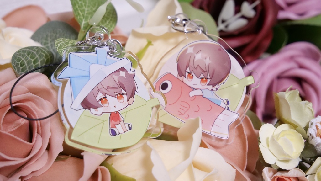 【アクリルキーホルダー2種:こどもあっくん♡】