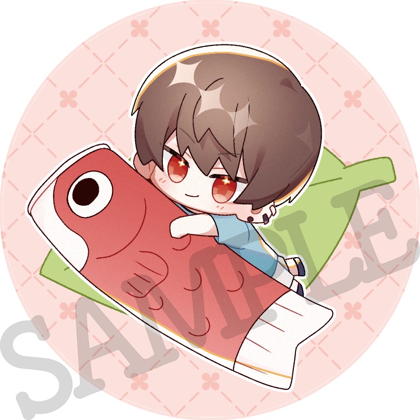 【完売🎉:缶バッジ2種:2025限定こどもあっくん♡】