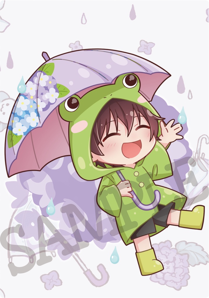 【アクリルカード2種:梅雨あっくん♡】