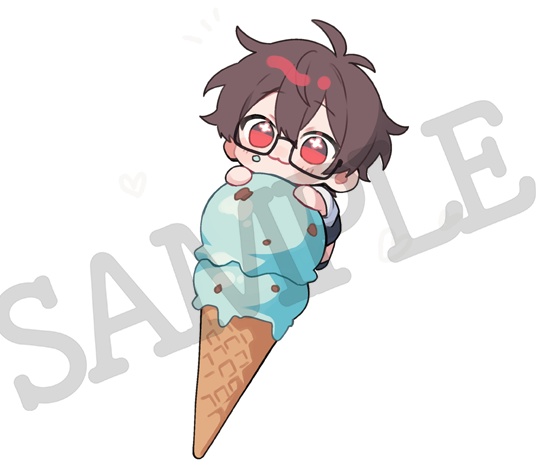 【アクリルキーホルダー2種:アイスあっくん♡】