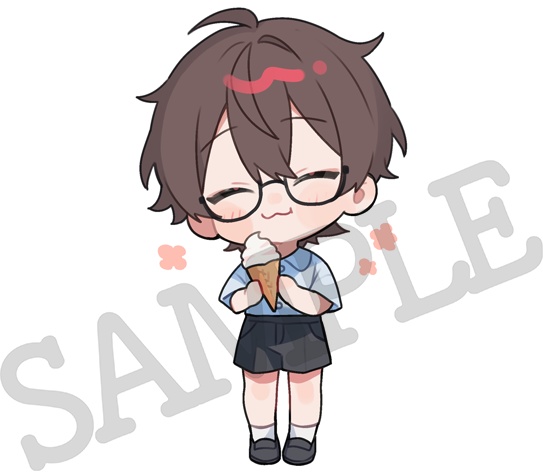 【アクリルキーホルダー2種:アイスあっくん♡】