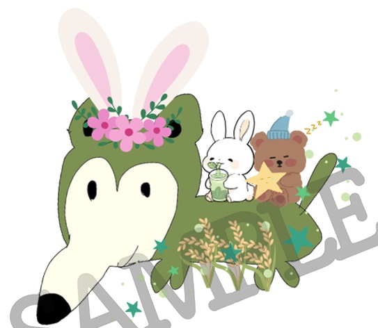 【完売🎉限定アクリルキーホルダー2種:お月見あっくん♡】