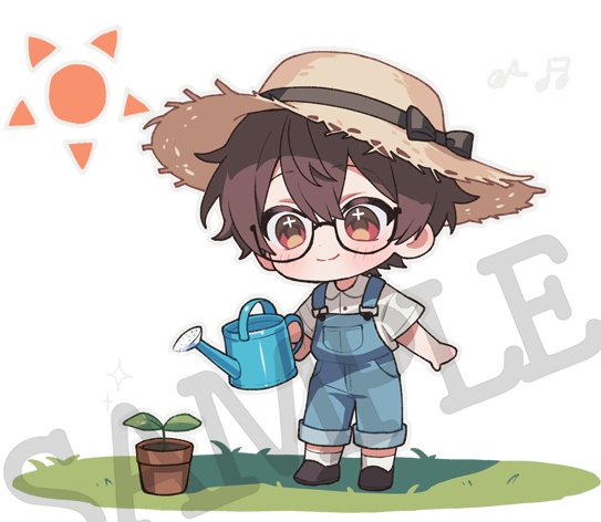 【お一人様1セットまで/手作りしおり付き🌱アクキー2種:ガーデニングあっくん♡×2セット】