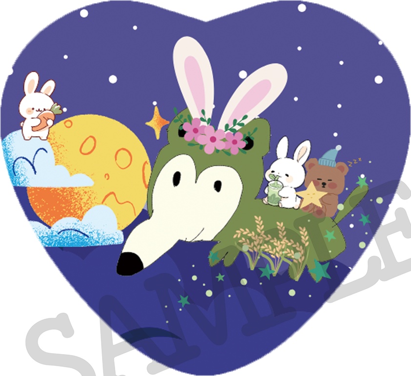 【缶バッジ2種:お月見あっくん♡】