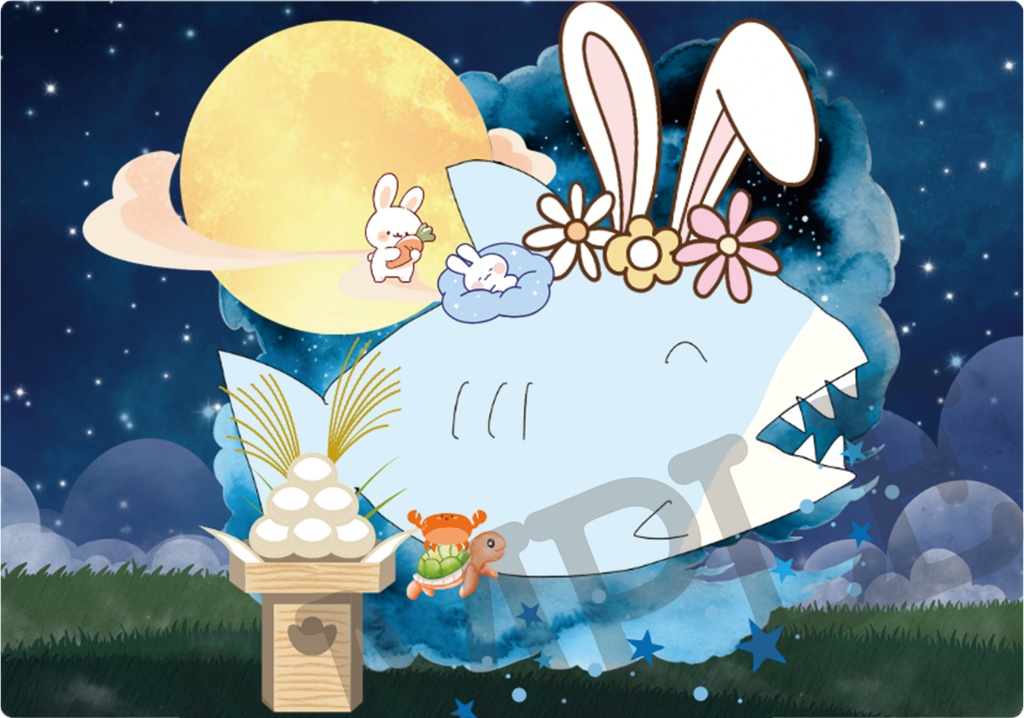 【限定アクリルカード2種:お月見あっくん♡】