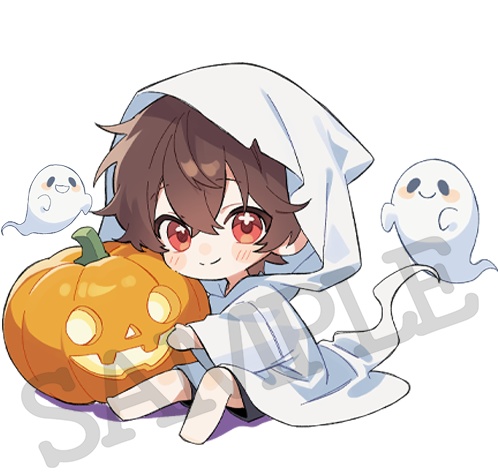 【限定アクリルキーホルダー2種：ハロウィンあっくん♡】