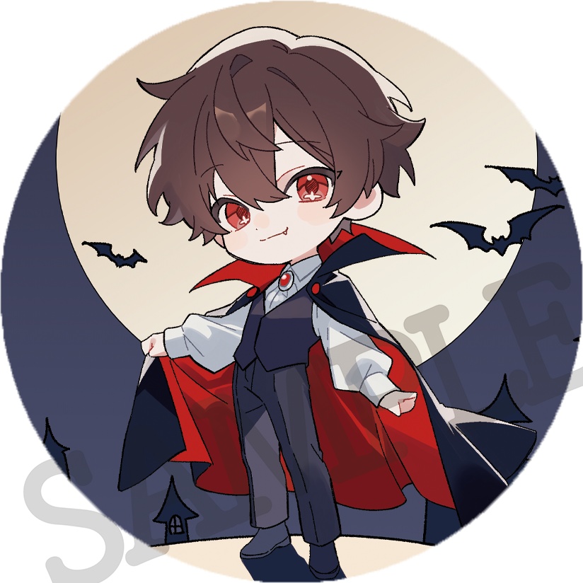 【限定缶バッジ2種:ハロウィンあっくん♡】