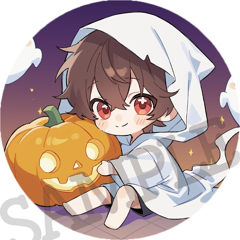 【限定缶バッジ2種:ハロウィンあっくん♡】