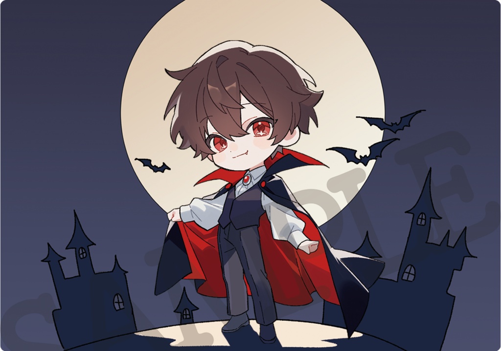 【限定アクリルカード2種:ハロウィンあっくん♡】