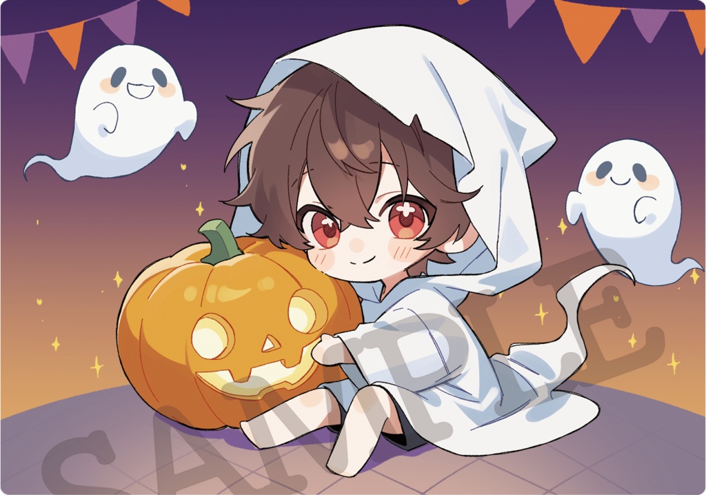 【限定アクリルカード2種:ハロウィンあっくん♡】