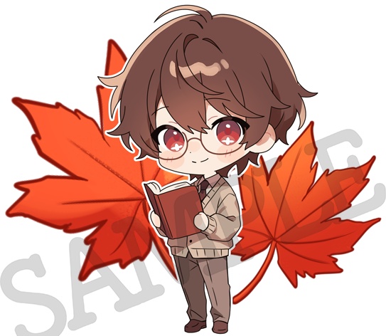 【お1人様3セットまで/秋あっくん3点セット🍁】アクキー&缶バッジ&アクスタセット