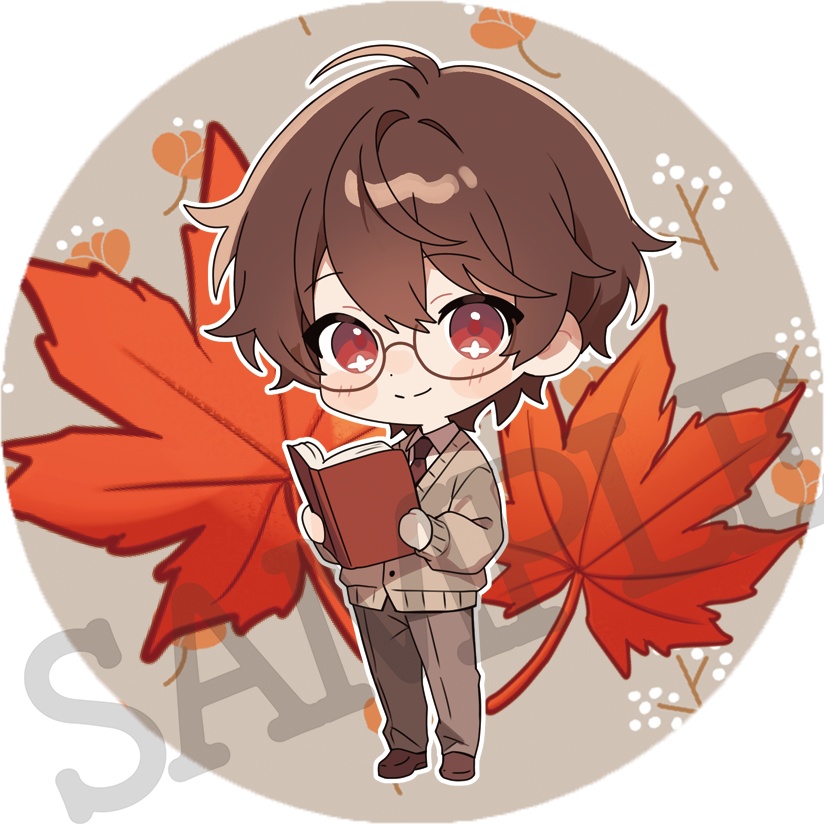 【お1人様3セットまで/秋あっくん3点セット🍁】アクキー&缶バッジ&アクスタセット