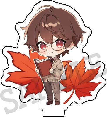 【お1人様3セットまで/秋あっくん3点セット🍁】アクキー&缶バッジ&アクスタセット