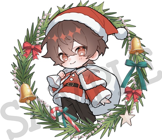 【お1人様3セットまで/クリスマスあっくん3点セット🎄】アクキー&缶バッジ&アクスタセット メリークリスマス🎄✨