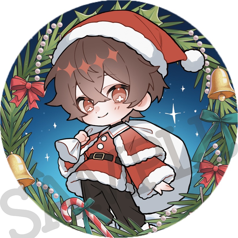 【お1人様3セットまで/クリスマスあっくん3点セット🎄】アクキー&缶バッジ&アクスタセット メリークリスマス🎄✨