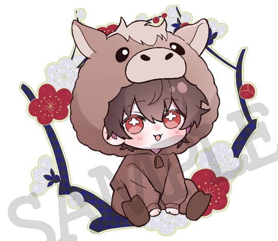 【お1人様3セットまで/限定お正月アクキー2点セット🎍】あっくん&ばぶたんアクキーセット