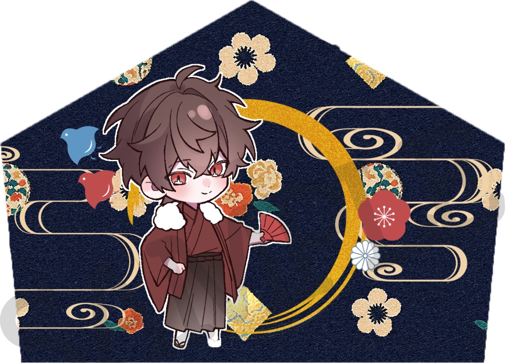 【お1人様3セットまで/限定お正月絵馬2点セット🎍】あっくん&ばぶたん絵馬セット