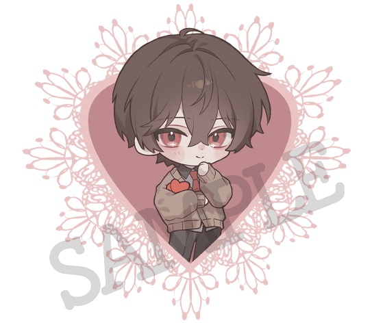 【お1人様3セットまで/バレンタインあっくん3点セット🍫】アクキー&缶バッジ&アクスタセット