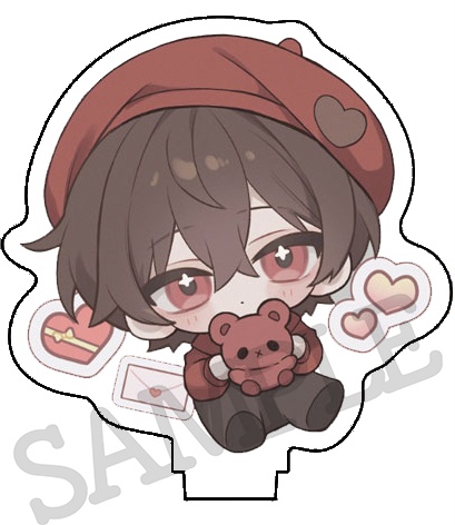 【お1人様3セットまで/バレンタインばぶたん3点セット🍫】アクキー&缶バッジ&アクスタセット