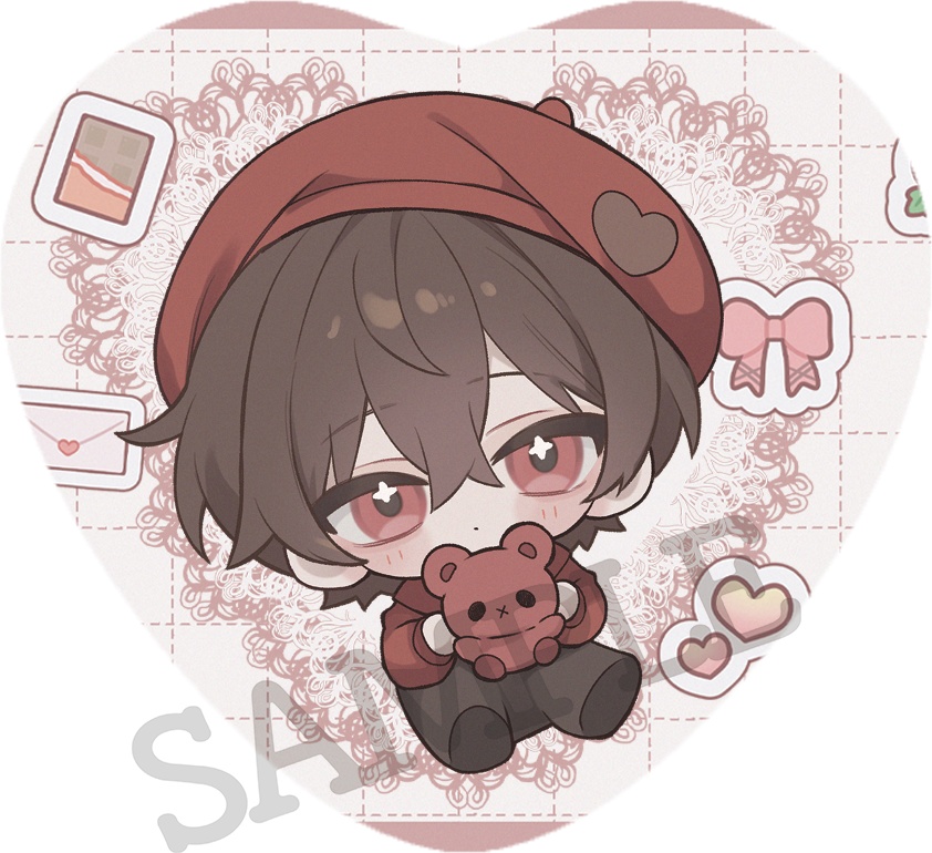 【お1人様3セットまで/バレンタインばぶたん3点セット🍫】アクキー&缶バッジ&アクスタセット