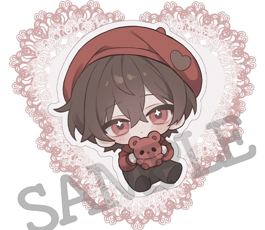 【お1人様3セットまで/バレンタインばぶたん3点セット🍫】アクキー&缶バッジ&アクスタセット