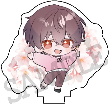 【お1人様3セットまで/桜ばぶたん3点セット🌸】アクキー&缶バッジ&アクスタセット