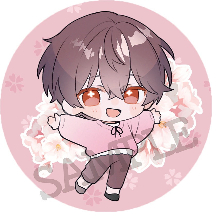 【お1人様3セットまで/桜ばぶたん3点セット🌸】アクキー&缶バッジ&アクスタセット