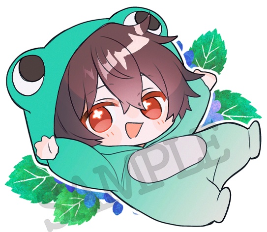 【お1人様3セットまで/つゆばぶたん3点セット☔️】アクキー&缶バッジ&アクスタセット