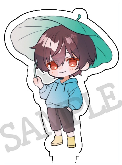 【お1人様3セットまで/つゆあっくん3点セット☔️】アクキー&缶バッジ&アクスタセット