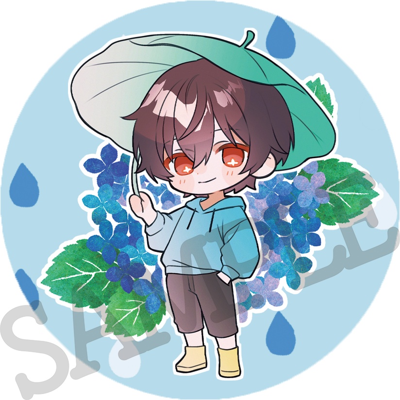 【お1人様3セットまで/つゆあっくん3点セット☔️】アクキー&缶バッジ&アクスタセット
