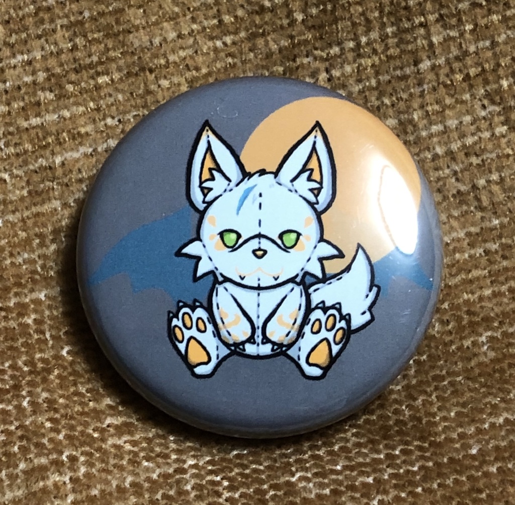 ぬいぐるみ風缶バッジ25mm