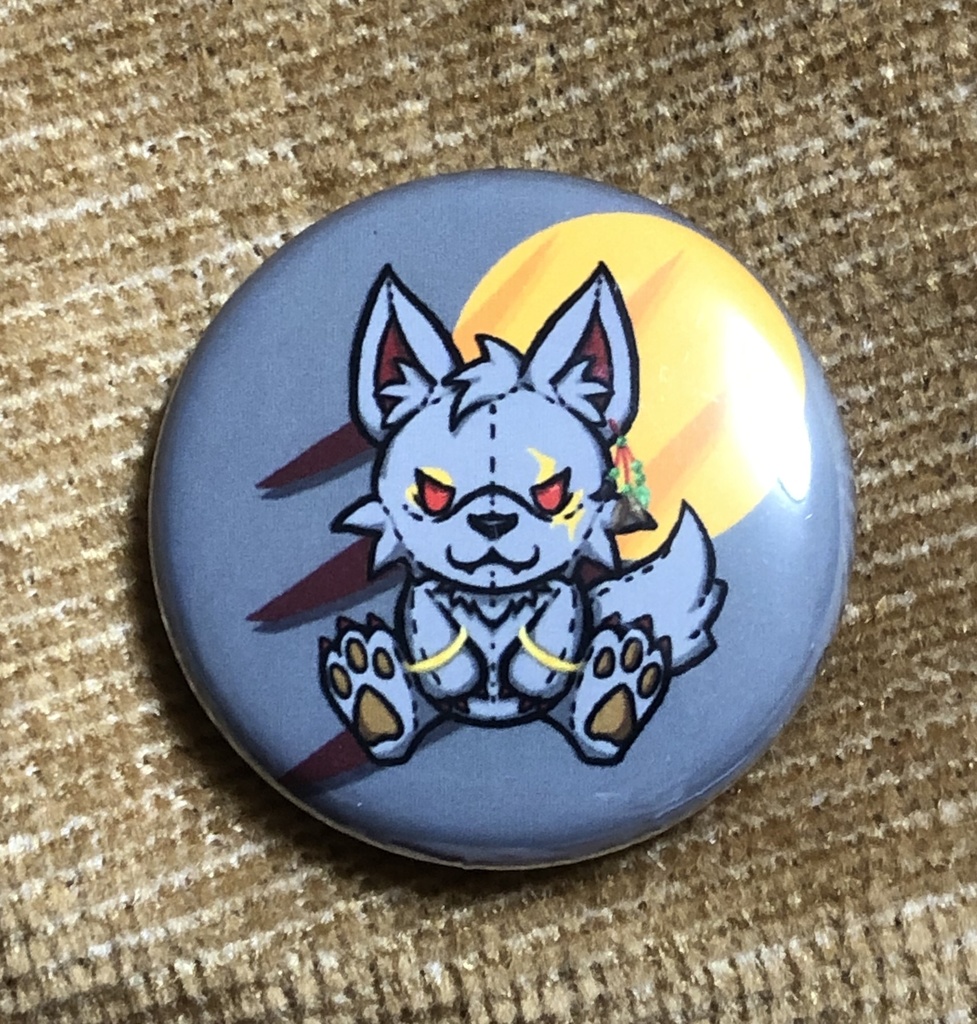 ぬいぐるみ風缶バッジ25mm