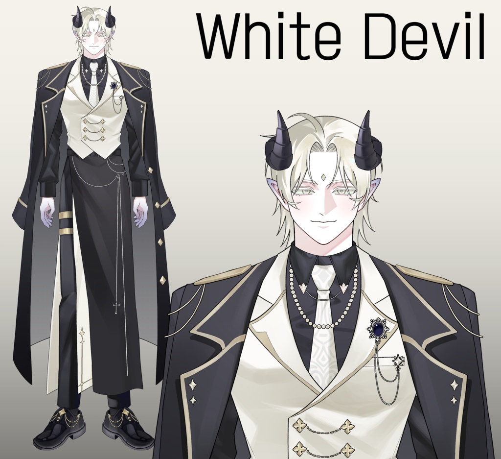 [ Live 2D Model ] White Devil