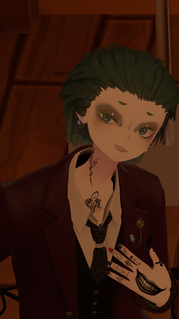 宝石蜘蛛の耳飾り