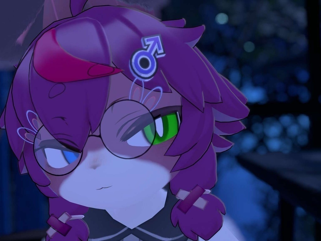 【VRC想定】けものメガネ 【MA設定済】