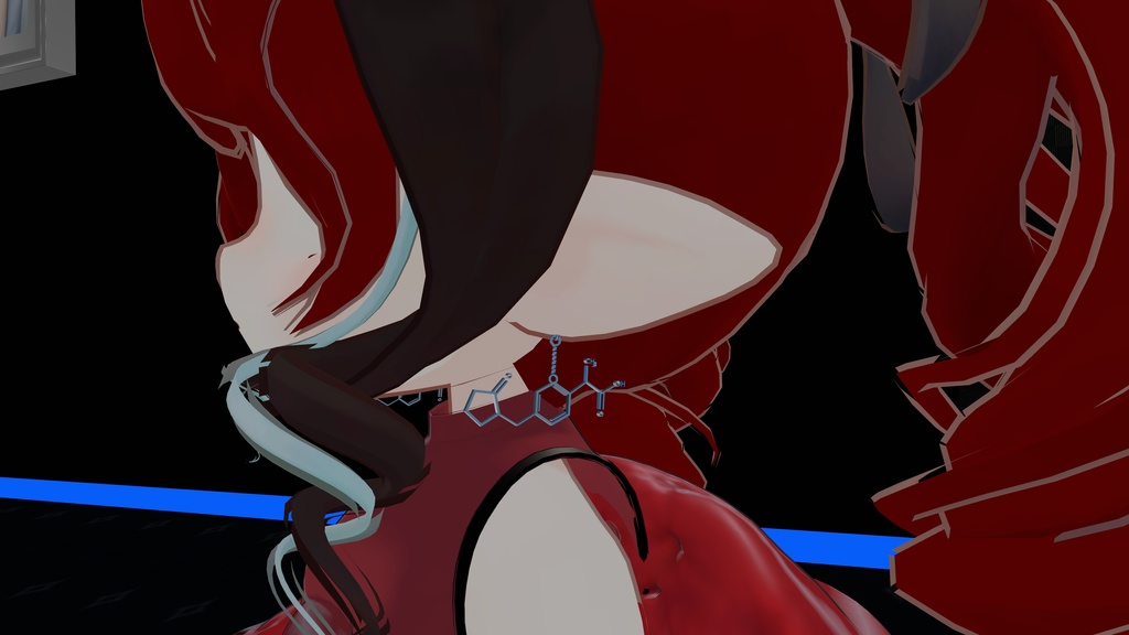 【VRChat】構造式ピアス ver.2 3種 【MA設定済】