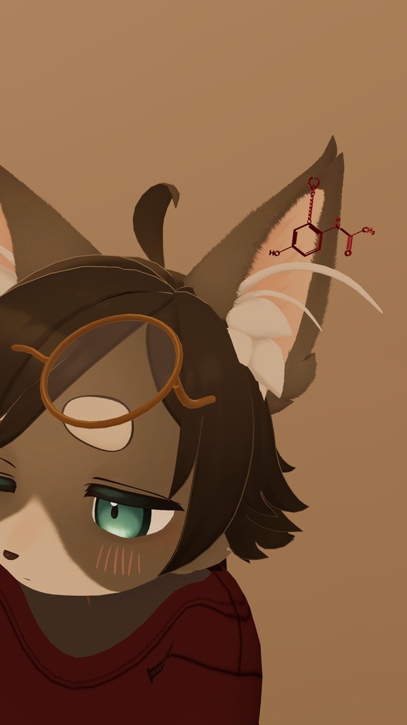 【VRChat】構造式ピアス ver.2 3種 【MA設定済】