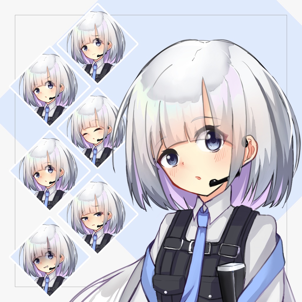 【立ち絵素材】銃を持った少女