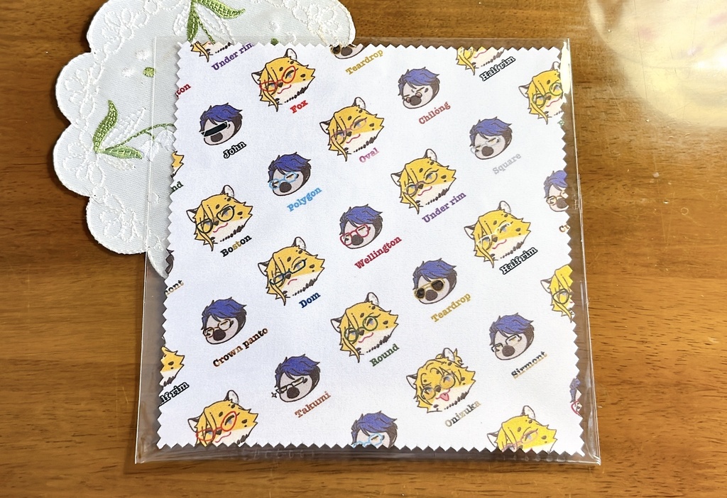 メガネ拭き(ひょうなまメガネ柄)