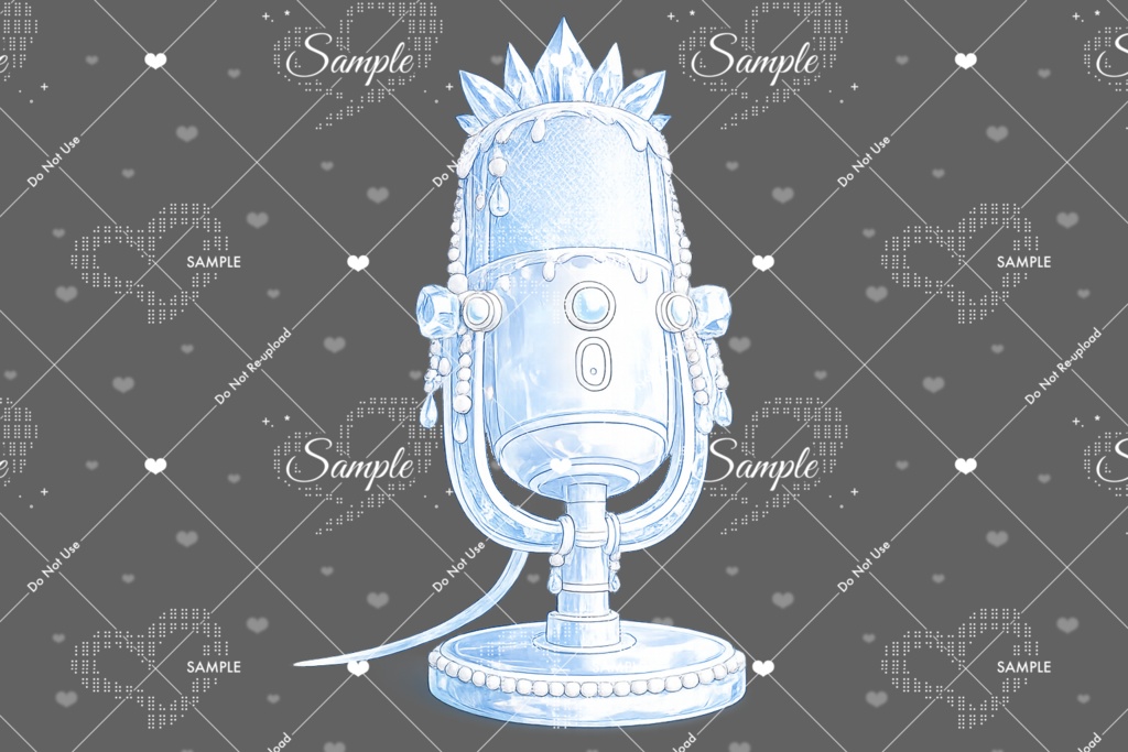 【配信素材】ひんやりアイスクリスタルの配信素材セット